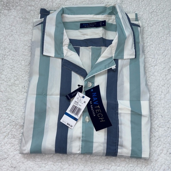 Nautica Stripe Button Down - Picture 1 of 3